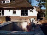 Aanbouw zwembad Sint Janstraat Laren